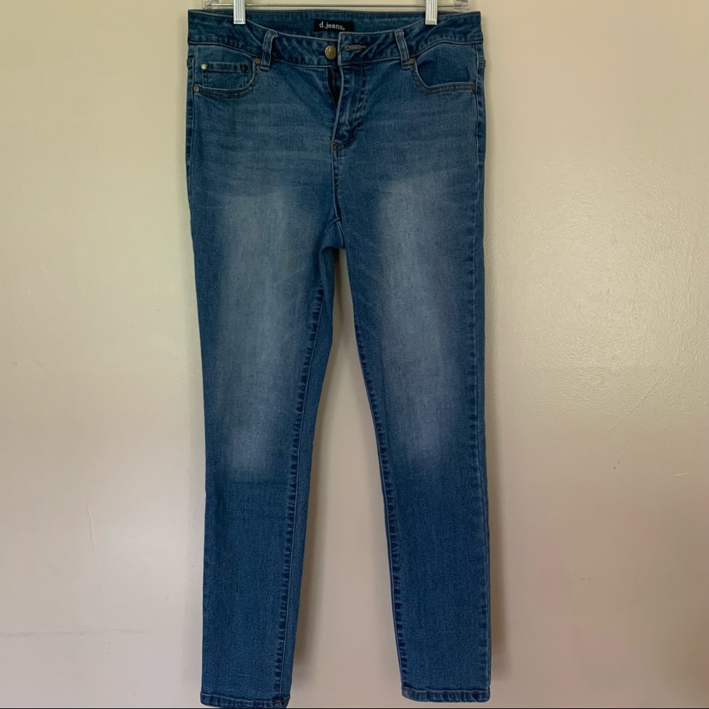 D.jeans stretchy skinny light denim jeans size 10